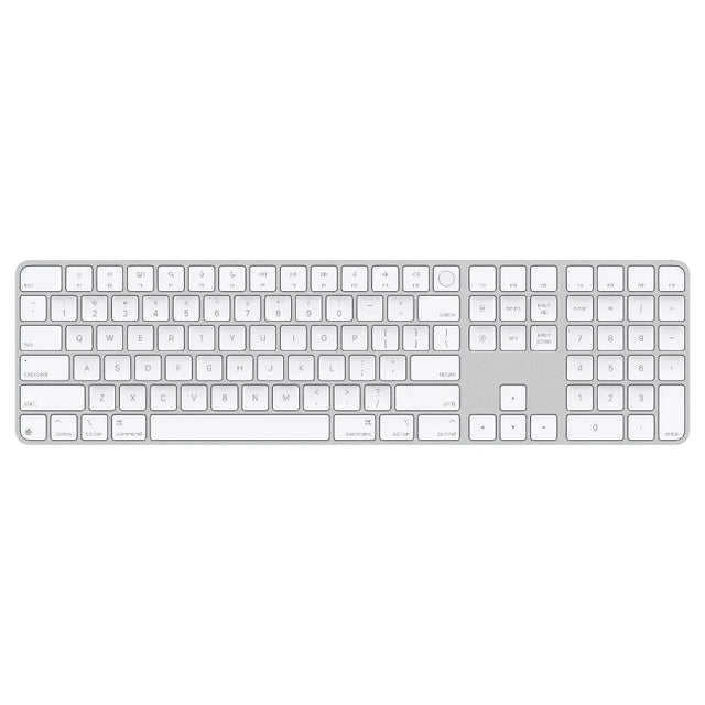 Magic Keyboard con Touch ID y Teclado Numérico para modelos de Mac con Apple silicon (USB–C) - Inglés (EE. UU.) - Blanco