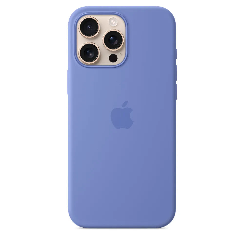 Funda de silicón con MagSafe para el iPhone 16 Pro Max – Violeta azul