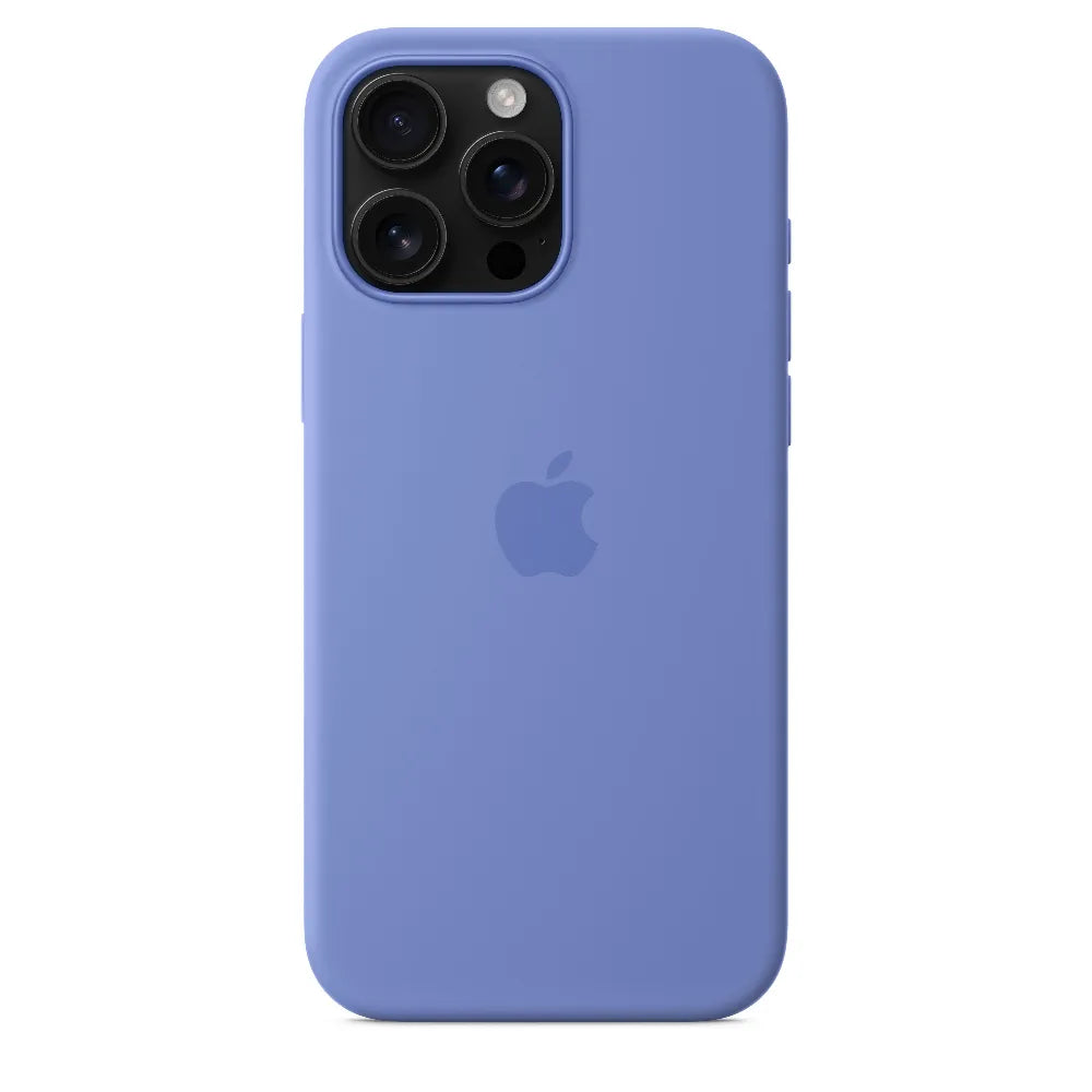 Funda de silicón con MagSafe para el iPhone 16 Pro Max – Violeta azul