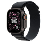 Correa Alpine negra para caja de 49 mm - Mediana - Acabado de titanio negro