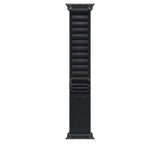 Correa Alpine negra para caja de 49 mm - Mediana - Acabado de titanio negro