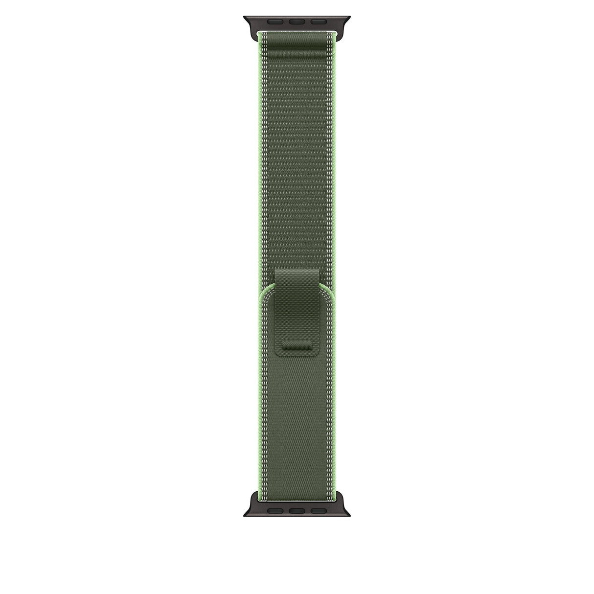 Correa Trail verde/neón para caja de 49 mm – M/L – Acabado de titanio negro