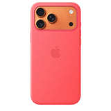 Funda de silicón con MagSafe para el iPhone 17 Pro Max – Color guayaba brillante