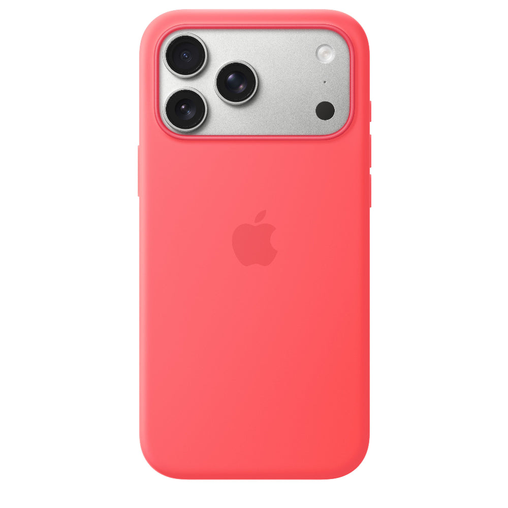 Funda de silicón con MagSafe para el iPhone 17 Pro Max – Color guayaba brillante