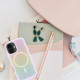 Case Kate Spade Wavy con Magsafe para iPhone 16 - Opal Iridescent