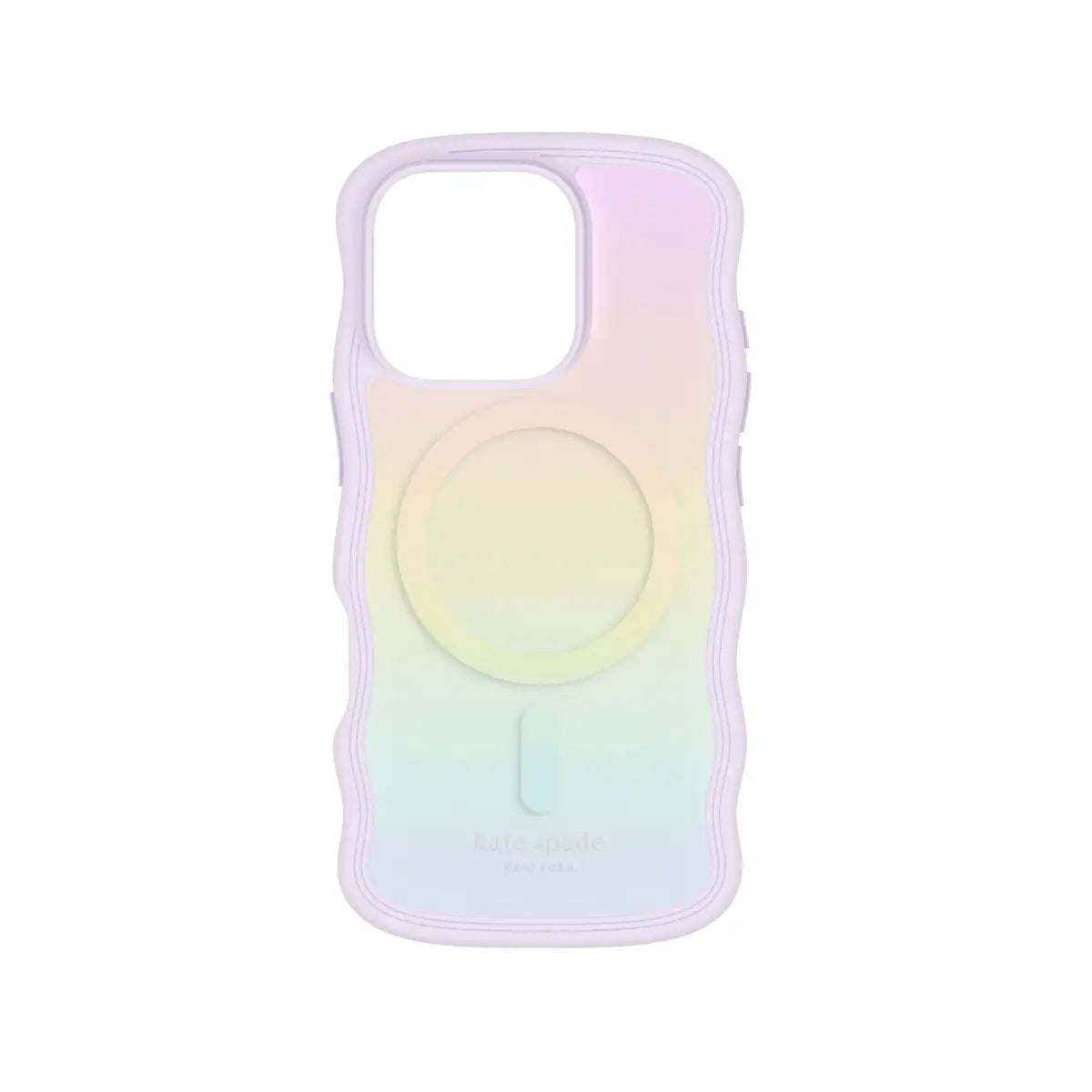 Case Kate Spade Wavy con Magsafe para iPhone 16 Pro - Opal Iridescent