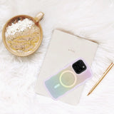 Case Kate Spade Wavy con Magsafe para iPhone 16 Pro - Opal Iridescent