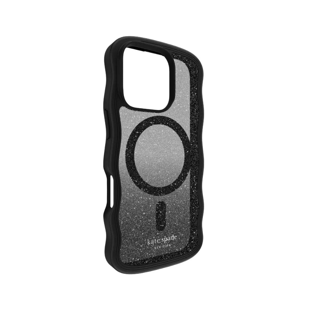 Case Kate Spade Wavy con Magsafe para iPhone 16 Pro - Nightfall