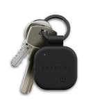 Llavero de Cuero Vegano Satechi Compatible con Find My - Negro
