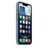 Funda de silicón para el iPhone 16e – Azul invierno