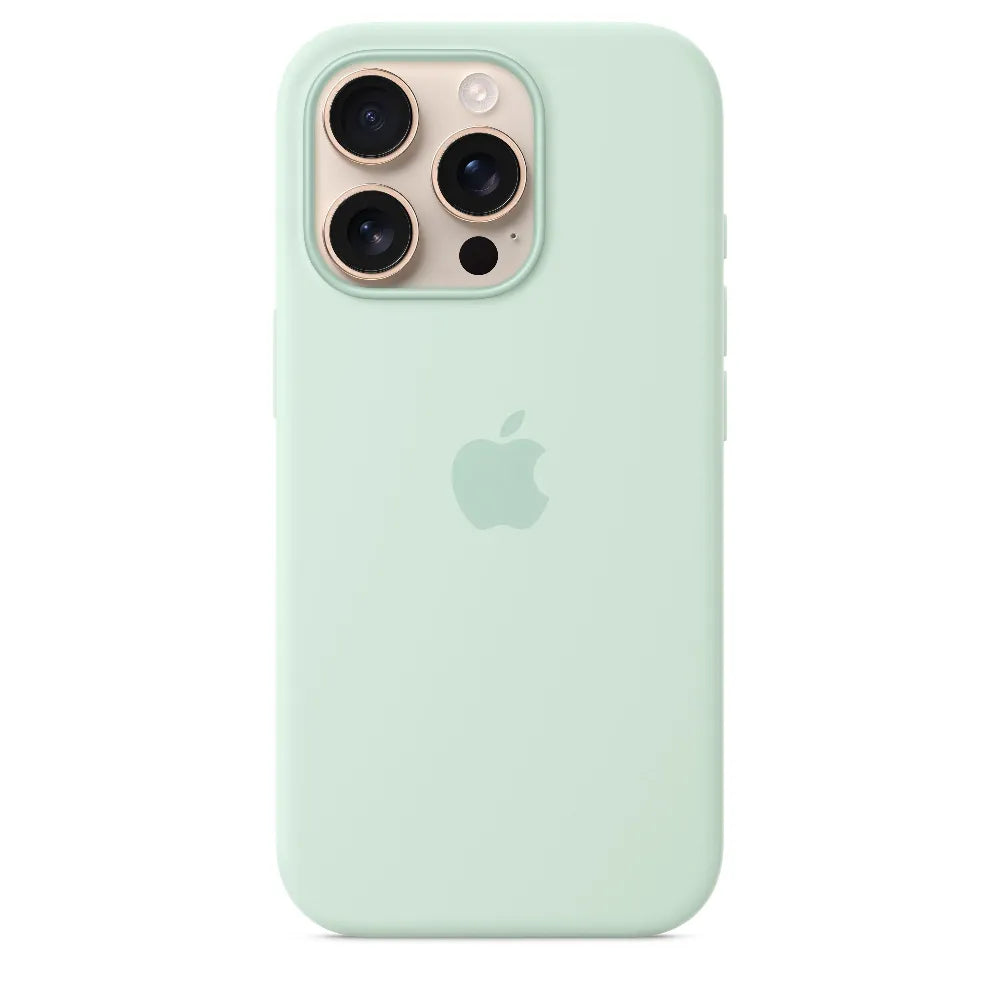 Case de Silicona Apple para iPhone 16 Pro con MagSafe - Aguamarina