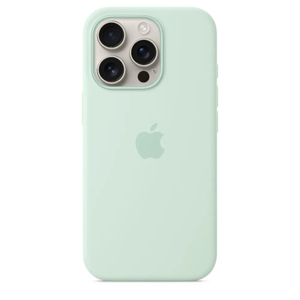 Case de Silicona Apple para iPhone 16 Pro con MagSafe - Aguamarina