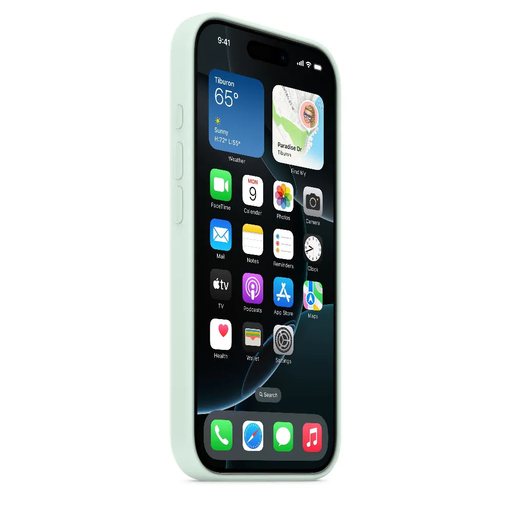 Case de Silicona Apple para iPhone 16 Pro con MagSafe - Aguamarina