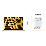 MacBook Air 13 Chip M4 - 512GB - RAM 16GB - Blanco Estrella (Teclado ingles) + AirPods (4ta Gen)