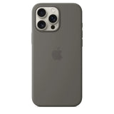 Funda de silicón con MagSafe para el iPhone 16 Pro Max - Gris piedra