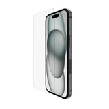 Protector de Pantalla Belkin OVR Tempered Antimicrobial para iPhone 15/14 Pro - Transparent