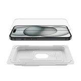 Protector de Pantalla Belkin OVR Tempered Antimicrobial para iPhone 15/14 Pro - Transparent