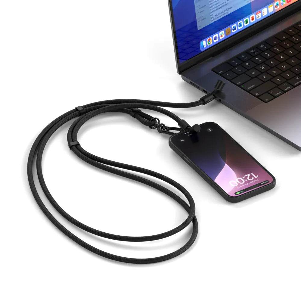Duo Cable Correa Satechi USB-C a USB-C - Negro