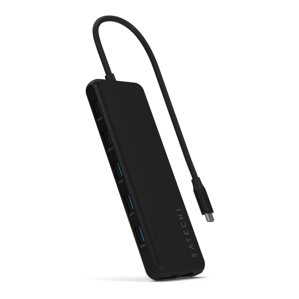Adaptador Multipuerto Satechi de Triple Pantalla 13 en 1 USB-C - Negro