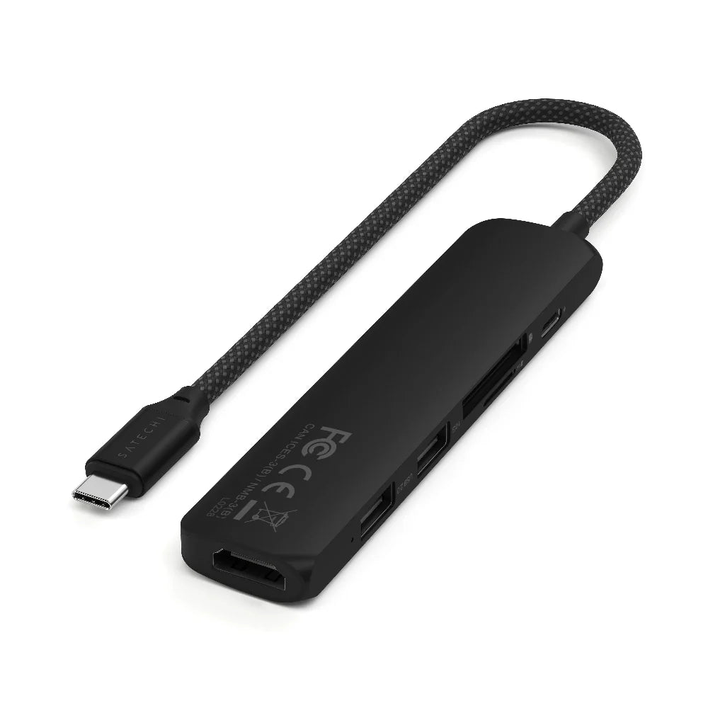 Adaptador_Multipuerto_Satechi_Slim_6_en_1_USB-C_Negro_Posición_3_iShop_Costa_Rica