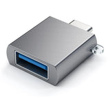 Adaptador Satechi USB 3.0 USB Tipo C a USB 3.0 USB-A Hembra de Alta Velocidad - Gris Espacial