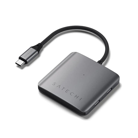 Adaptador_Multipuerto_Satechi_4_en_1_con_Puerto_de_Carga_de_75W_USB-C_Gris_Espacial_Posición_3_iShop_El_Salvador