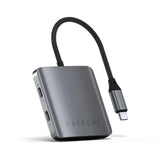 Adaptador_Multipuerto_Satechi_4_en_1_con_Puerto_de_Carga_de_75W_USB-C_Gris_Espacial_Posición_2_iShop_El_Salvador