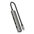 Adaptador Multipuerto Satechi Slim 6 en 1 USB-C - Gris Espacial