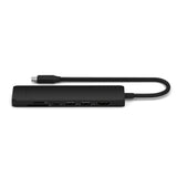 Adaptador Slim Satechi USB-C Ethernet HDMI 2 USB-A - Negro