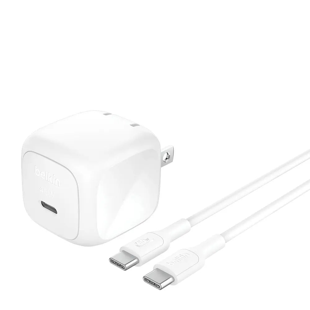 Cargador de Pared Belkin USB-C 45W - Blanco