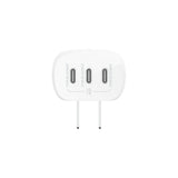 Cargador de Pared Inteligente Belkin Triple USB-C 67W - Blanco