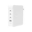 Cargador Belkin GaN de 4 Puertos (3 USB-C/1 USB-A) 140W - Blanco