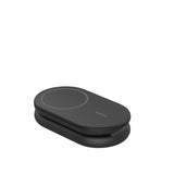 Base de carga Belkin Qi2 2 en 1 plegable 15W - Negro