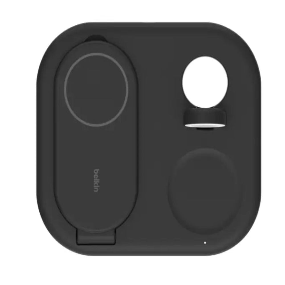 Base de carga Belkin Qi2 3 en 1 plegable 15W - Negro