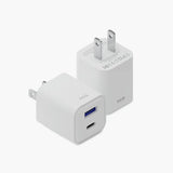 Cargador de Pared NCO PowerPlug Mini 20W USB-A + USB-C - Blanco