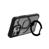 ItSkins Case Hybrid R Stand con MagSafe para iPhone 15 Pro - Negro