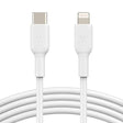 Cable Belkin BoostCharge USB-C a Lightning 1m - Blanco