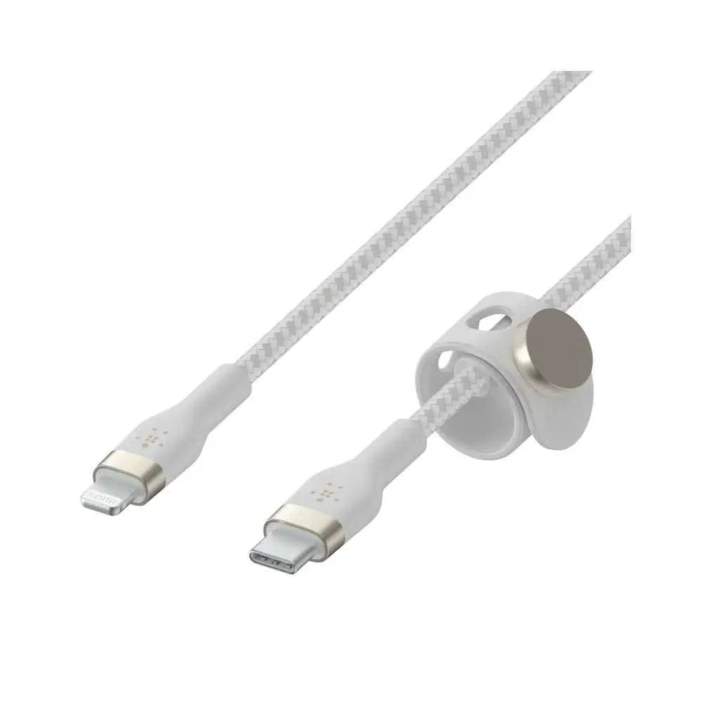 Cable Belkin Pro Flex USB-C a Lightning Cable 3m - Blanco