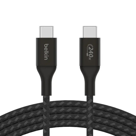 Cable de Carga Trenzado BelkinUSB-Ca USB-C 240Wde 2m - Negro