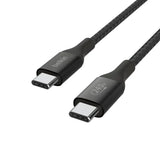 Cable de Carga Trenzado Belkin USB-Ca USB-C 240Wde 2m - Negro