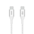 Cable de Carga Trenzado BelkinUSB-Ca USB-C 240Wde 2m - Blanco