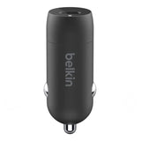 Cargador Carro Belkin USB-C a Lightning + Puerto USB-A 20W - Negro