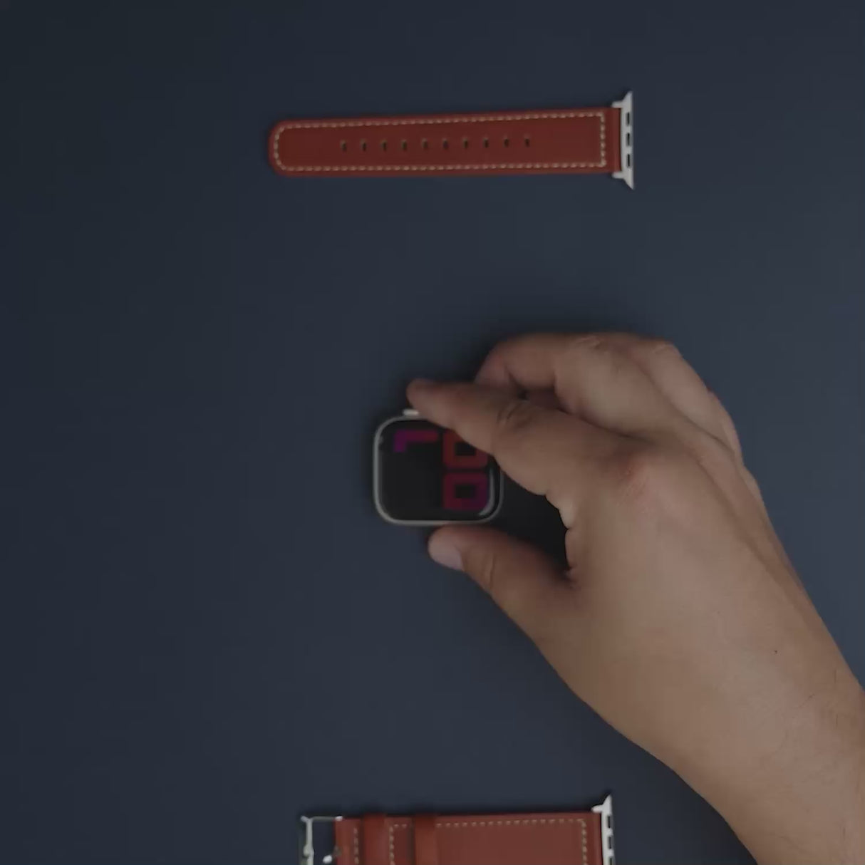 Correa en cuero LeatherBand NCO para Apple Watch