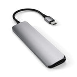 Adaptador Satechi Tipo-C Slim Multimedia V2 - Gris Espacial