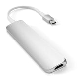 Multipuerto de Aluminio Satechi para USB-C/HDMI/Micro/SD/USB - Plata