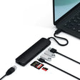 Adaptador Slim Satechi Usb-C Ethernet HDMI 2Usb-A - Negro